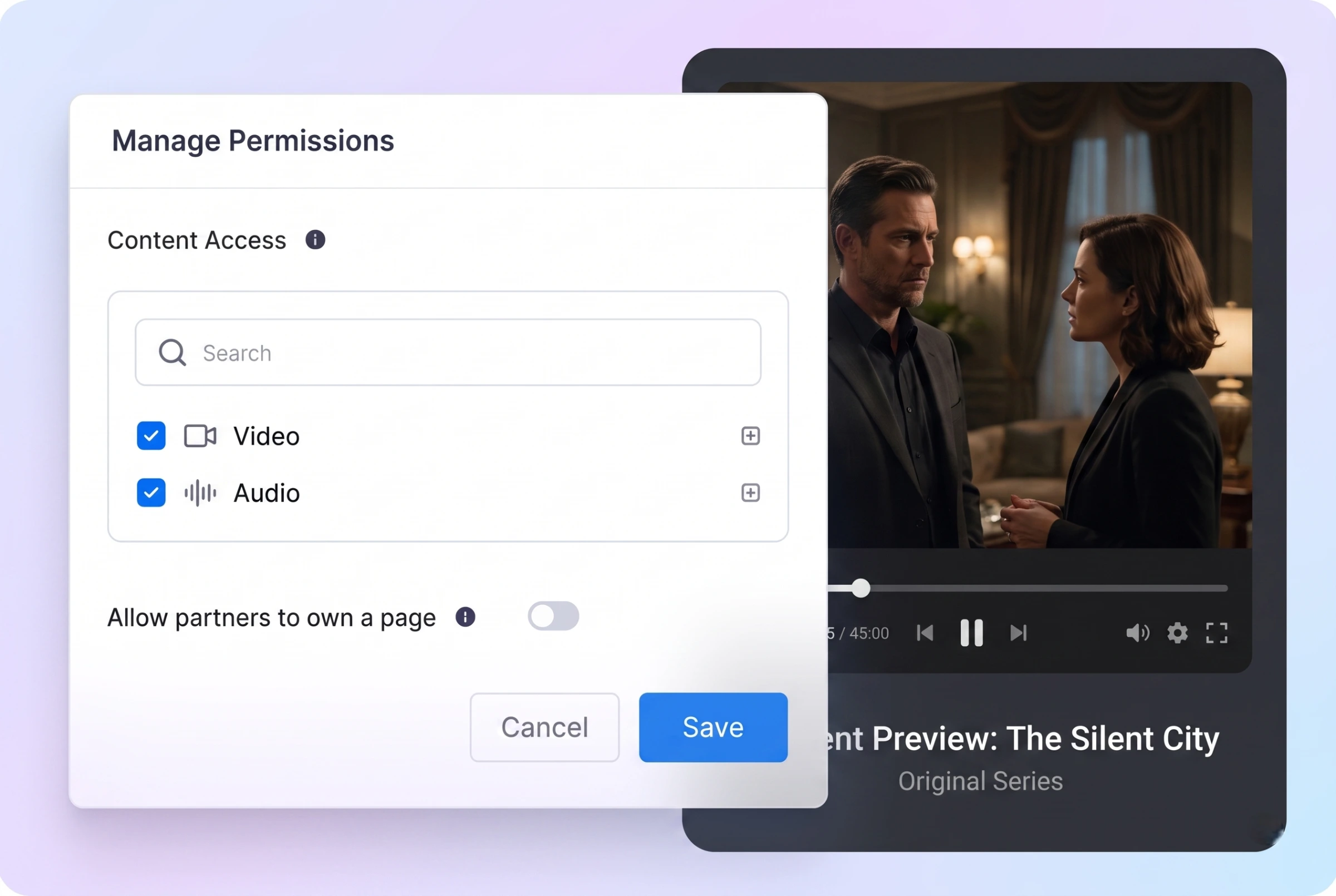 Manage Content from Multiple Partners