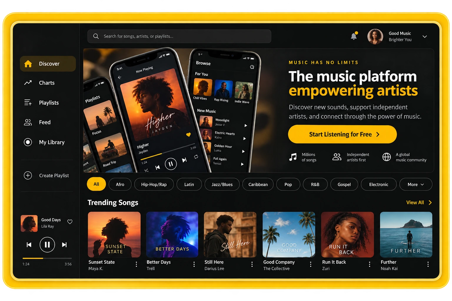 Launch a Music Streaming Platform Like Audiomack Launch a Music Streaming Platform Like Audiomack
